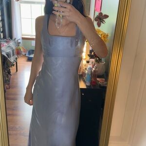 Elegant Silver Sleeveless Dress